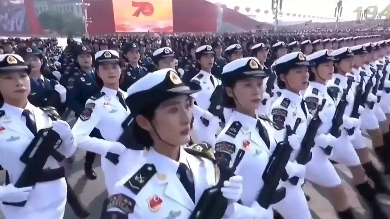 'Red Alert': China posts bizarre video of marching female Chinese soldiers to sounds of classic video game