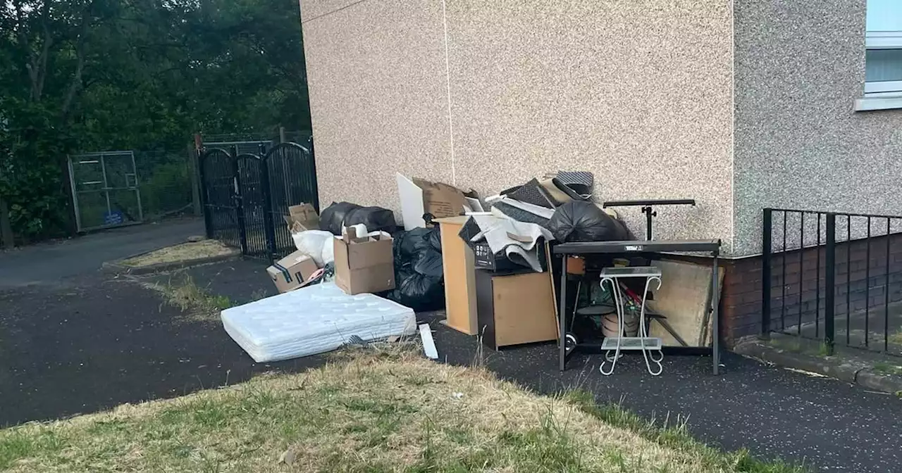 Glasgow resident outraged by Corkerhill 'shambles' as fly-tippers ruin area