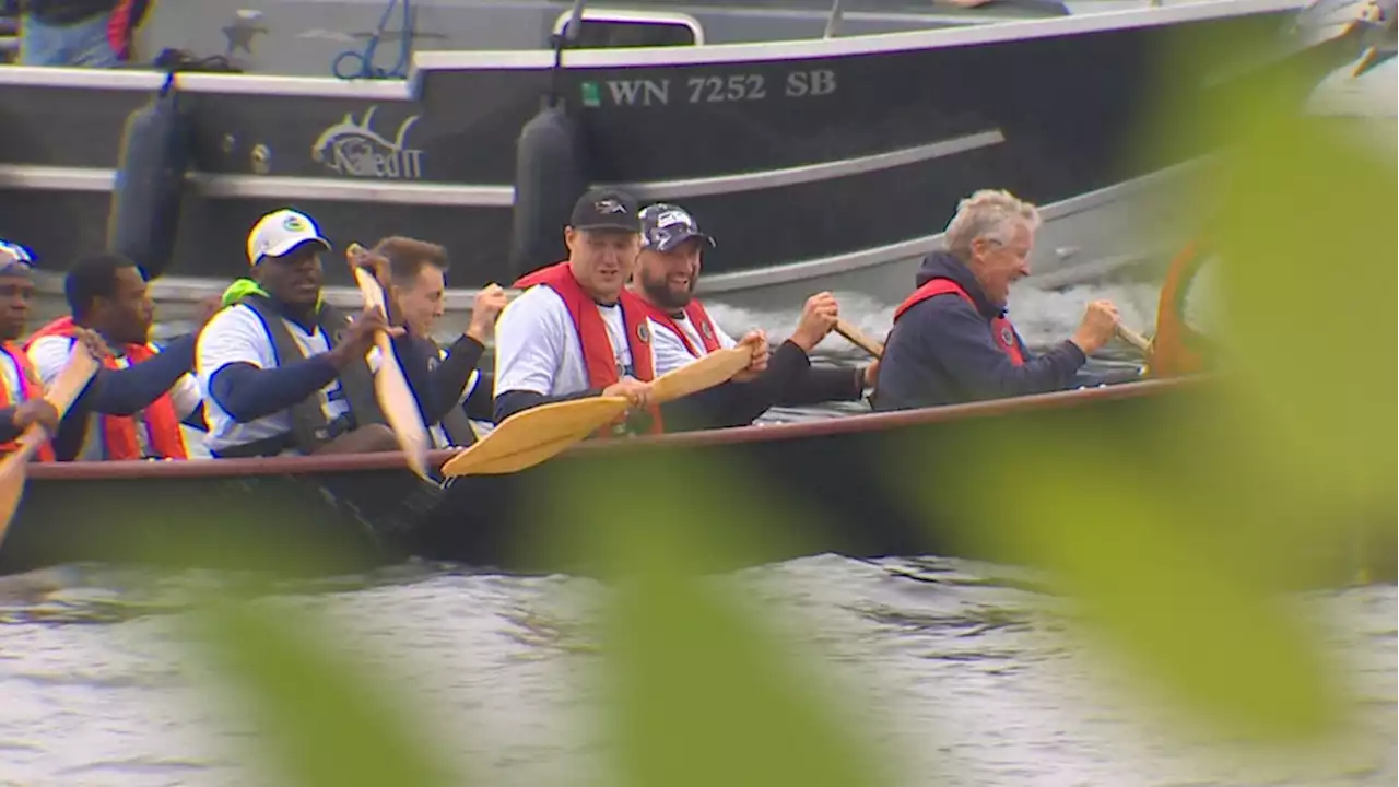 Paddling to victory: Seahawks rookies bond during Lake Washington canoe adventure