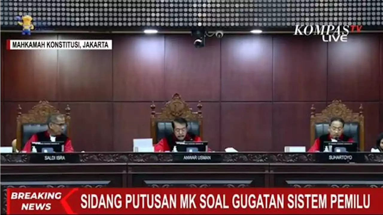 MK Nyatakan Sistem Proporsional Terbuka Tak Mendistorsi Peran Parpol, Pemohon Dinilai Berlebihan