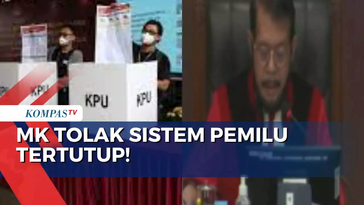 Tok! MK Tolak Sistem Pemilu Proporsional Tertutup