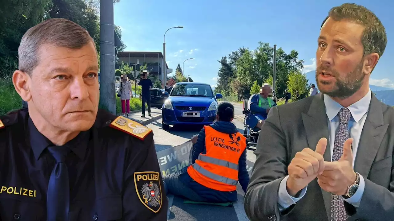 Klimaprotest: Jetzt mahnt Politik den Polizeichef!