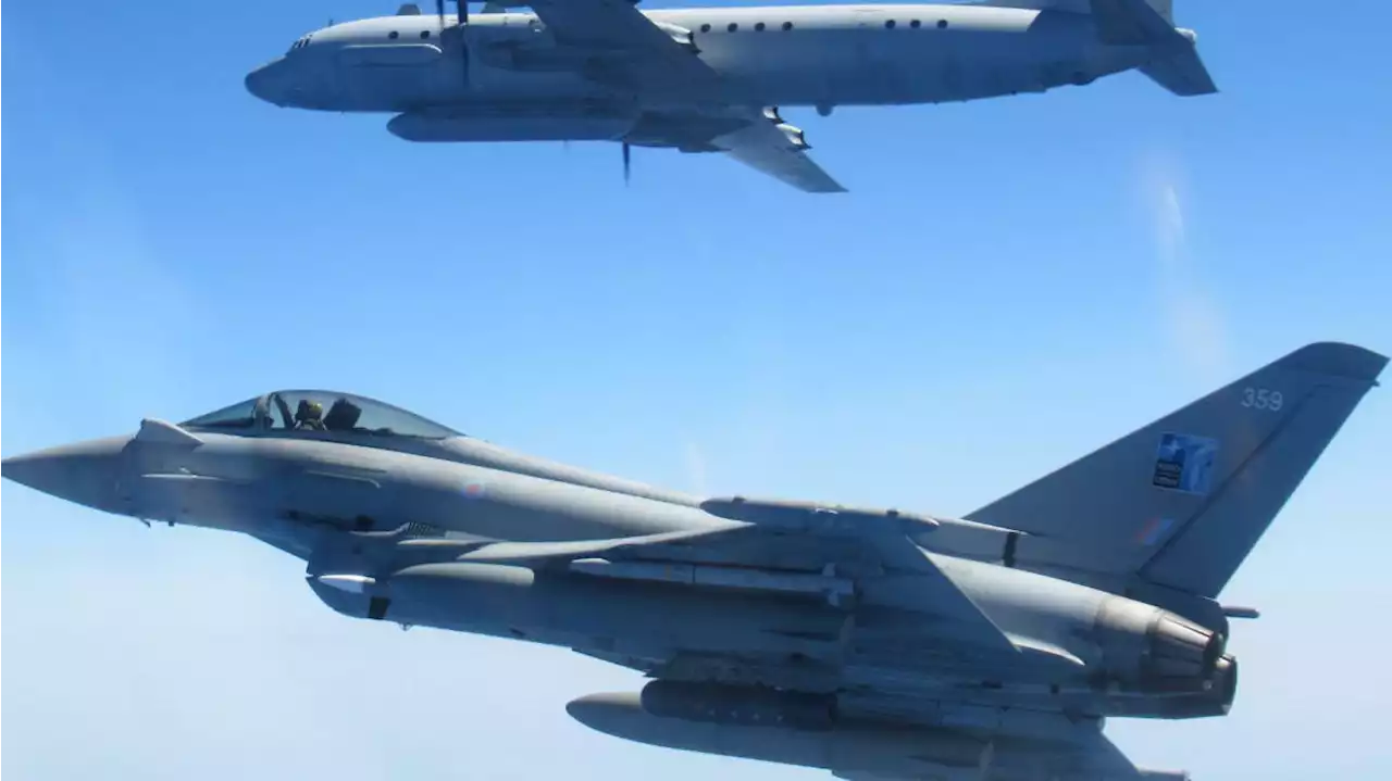 Moment RAF Typhoons intercept Russian warplanes approaching Estonian airspace in latest tense stand-off in the skies