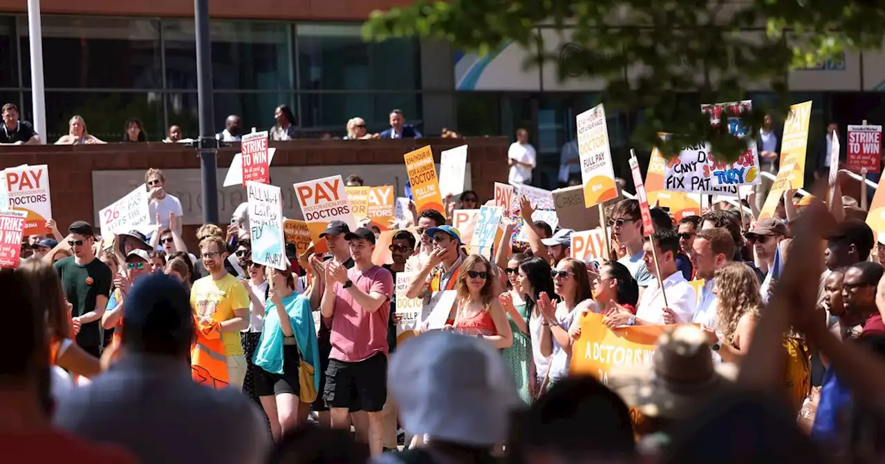 'We'll strike every month until next spring': Doctors on streets of Manchester