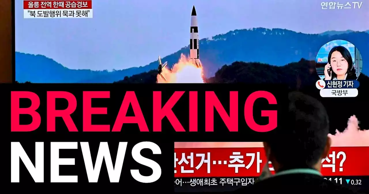 North Korea launches missile sparking alert in Japan