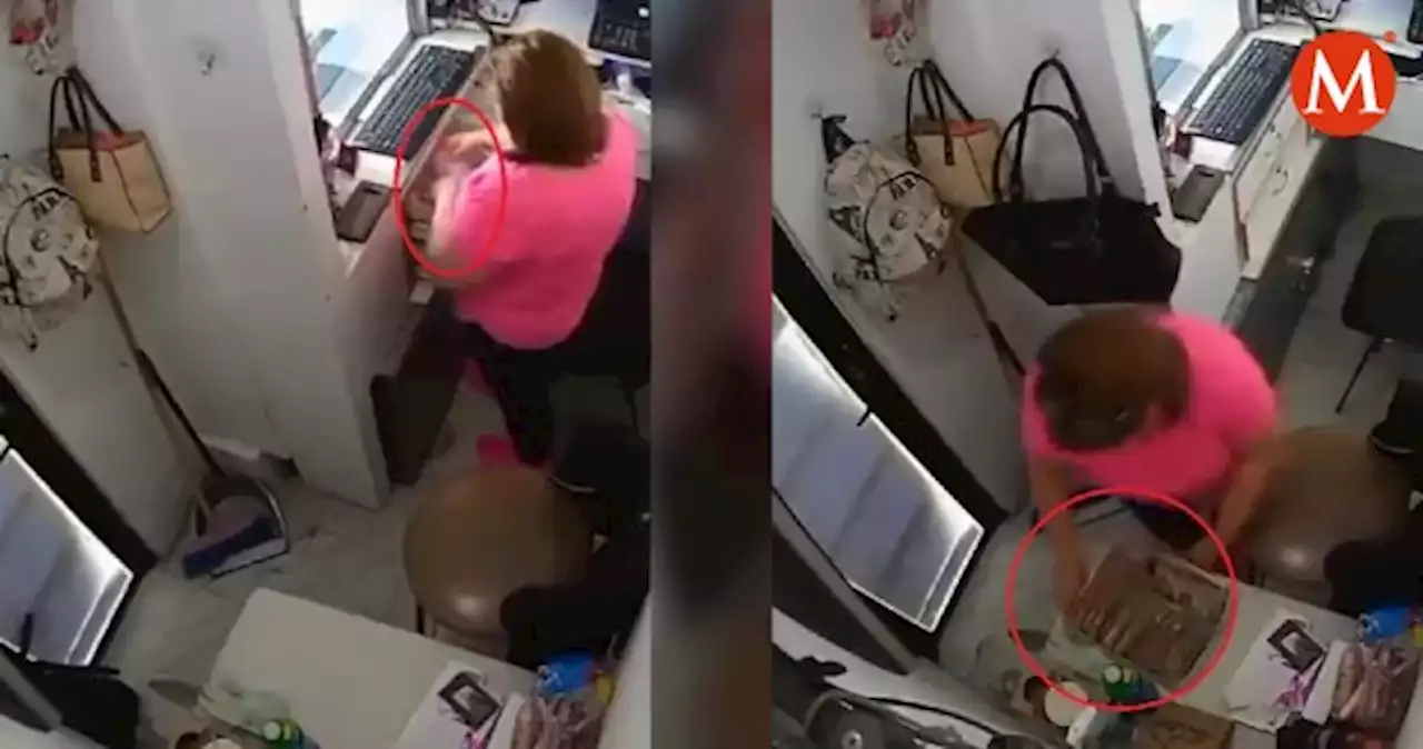 Captan a mujer robando en casa de cambio en el centro de CdMx | VIDEO