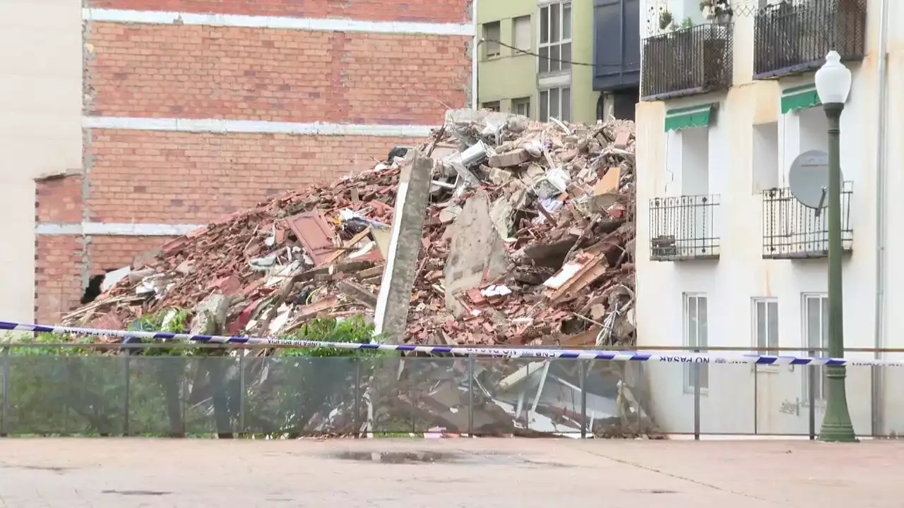 Un banco suspende las cuotas hipotecarias a los vecinos del edificio derrumbado en Teruel