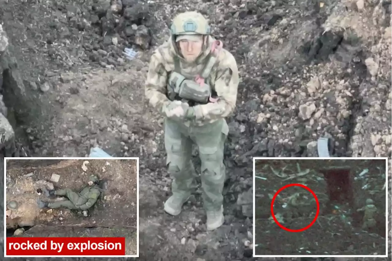 Chilling video shows desperate Russian soldier surrender to drone on Bakhmut battlefield