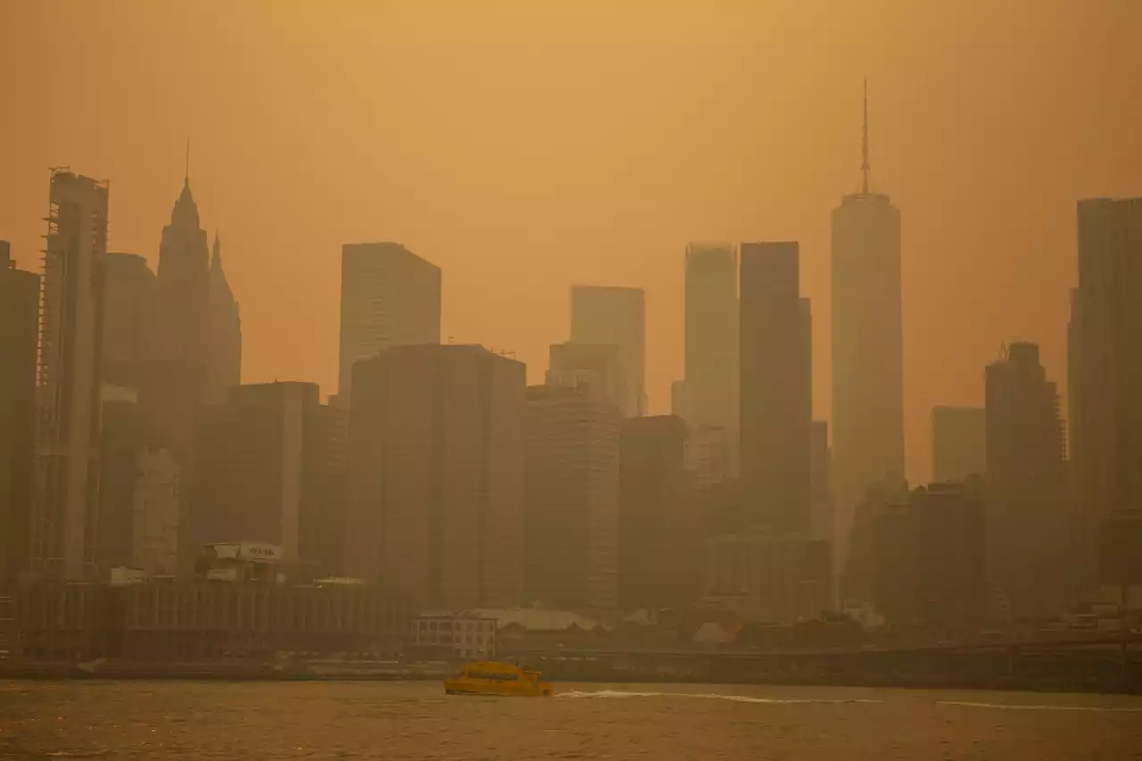 Orange smog could blanket New York again Thursday as Canadian wildfires rage on