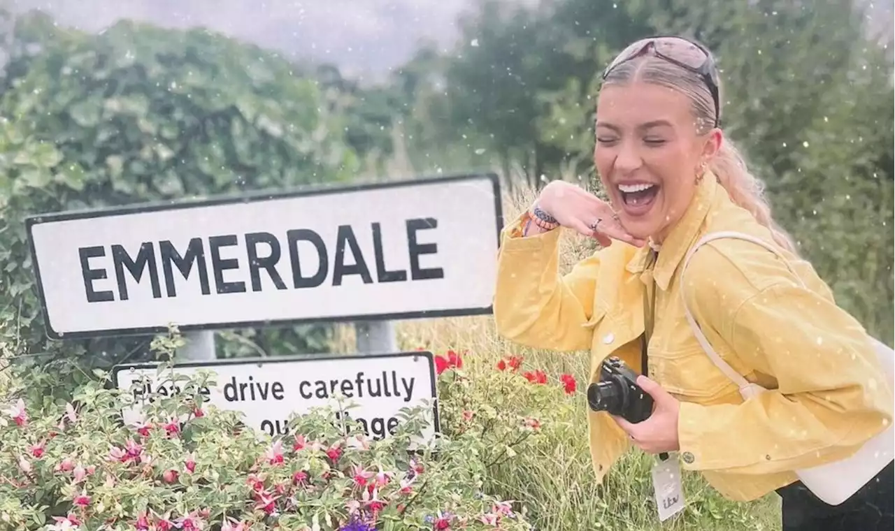 Love Island's Molly Marsh's unlikely Emmerdale link as she's pictured on set