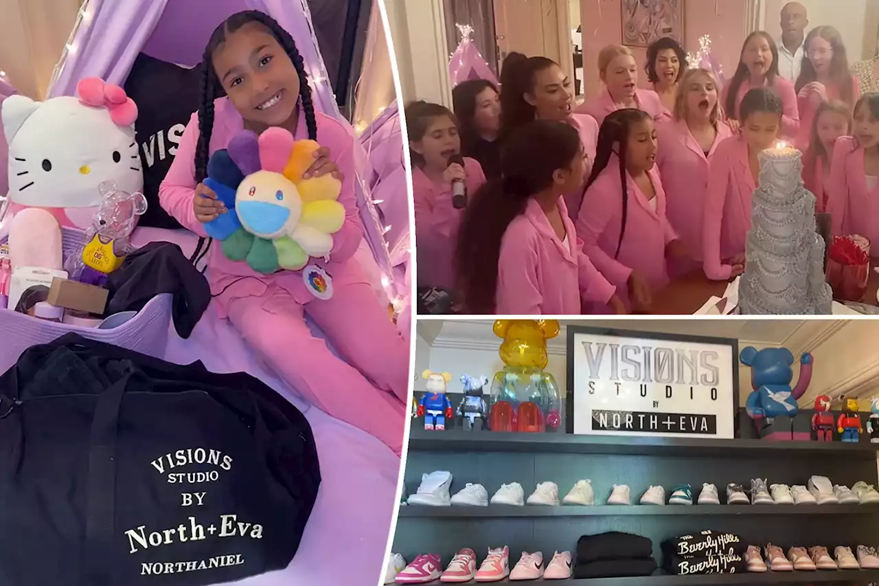 Inside North West’s luxe 10th birthday sleepover: Matching PJs, party bus, hotel stay and more