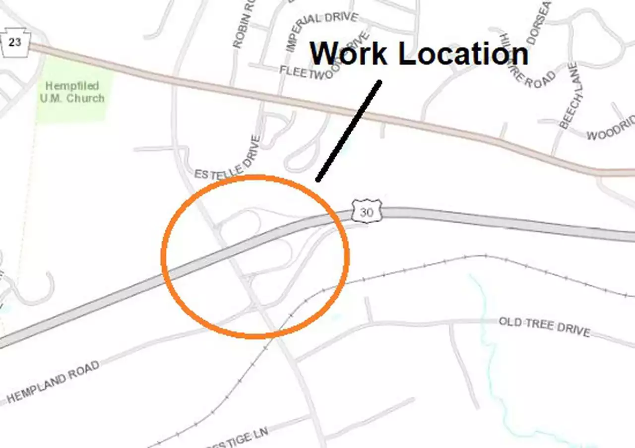 Expect early morning stops on several Route 30 ramps in Lancaster County: PennDOT