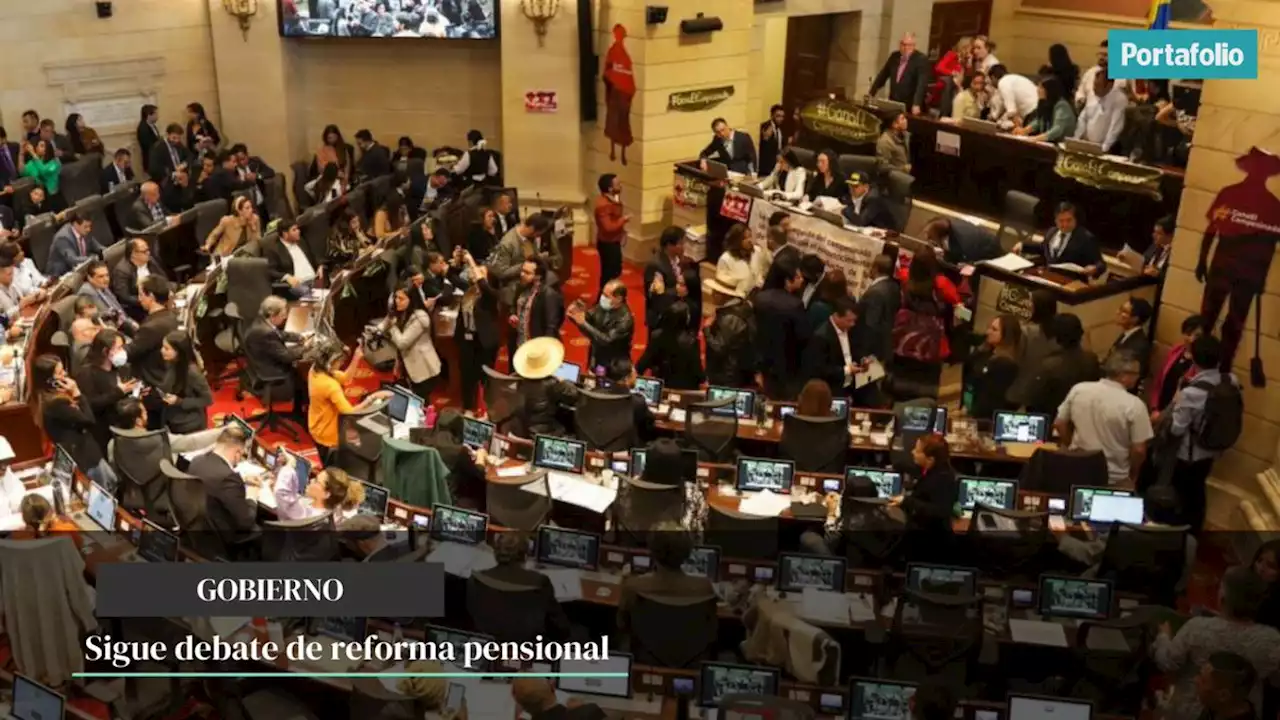 Pensional, con 87% del texto aprobado en primer debate
