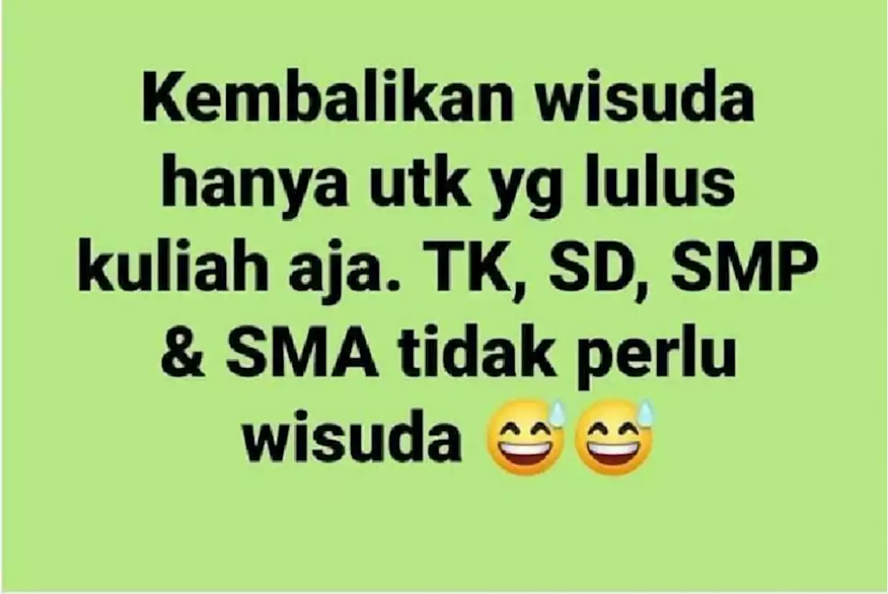 Biaya Wisuda TK, SD, SMP, dan SMA Kuras Kocek Orang Tua, Tradisinya Perlu Dilanjutkan? |Republika Online