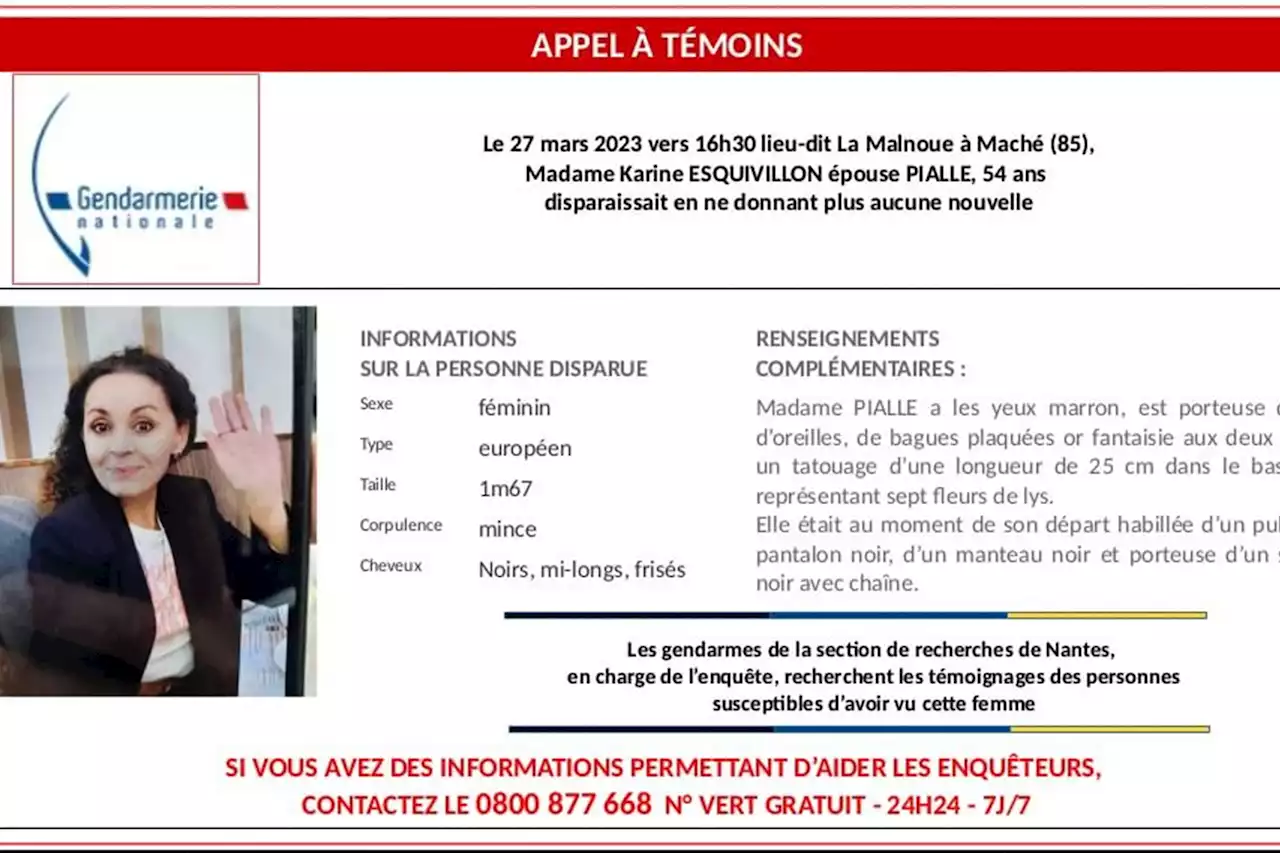 Disparition de Karine Esquivillon : garde à vue prolongée pour le mari de la disparue