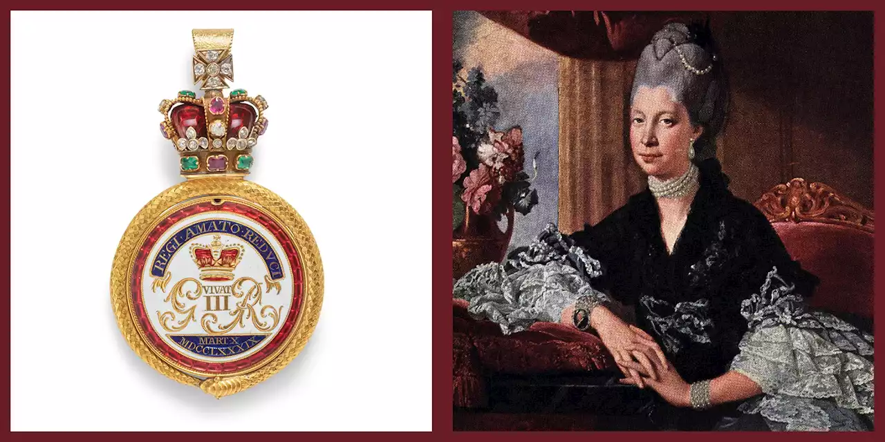 A Pendant Demonstrating Queen Charlotte's Love for King George III Is Up for Auction