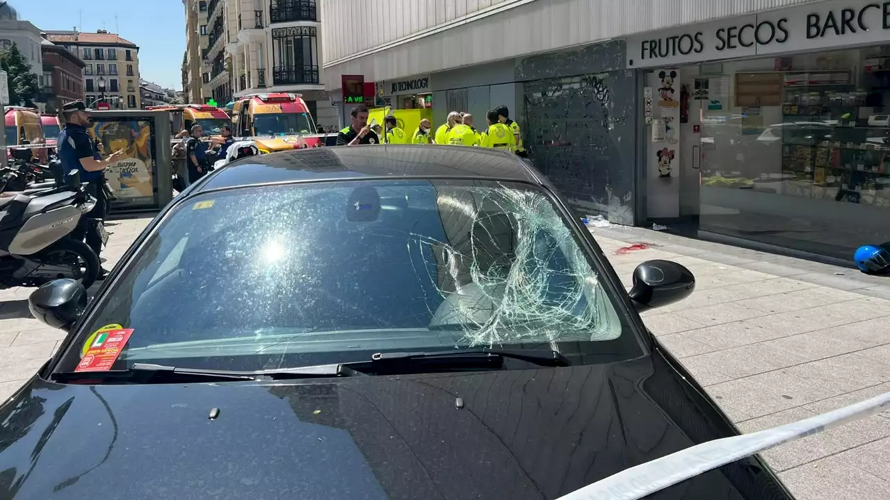 Un atropello múltiple junto al mercado de Barceló deja tres heridos en Madrid