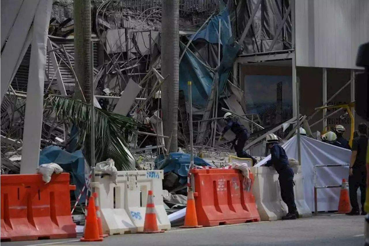 Structure collapses at Tanjong Pagar work site; one worker reported missing