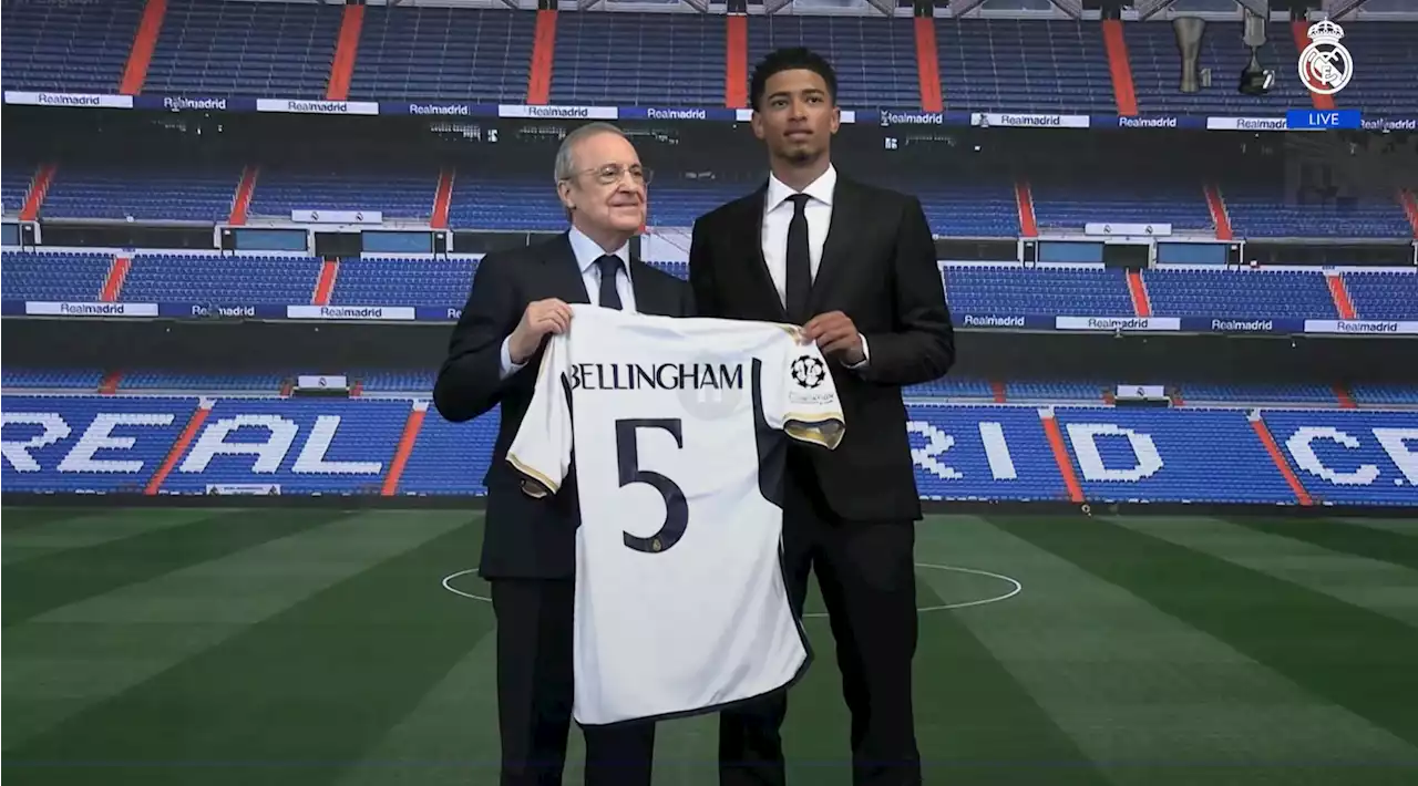 Bellingham given iconic shirt number on 'proudest day of my life' at Real Madrid unveiling