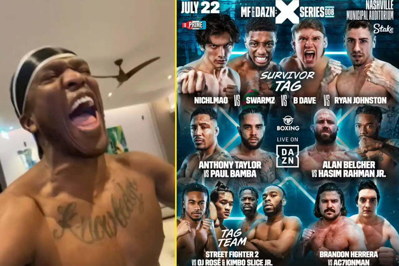 KSI's Misfits Boxing announce new bizarre four-fighter last man standing 'survivor tag'