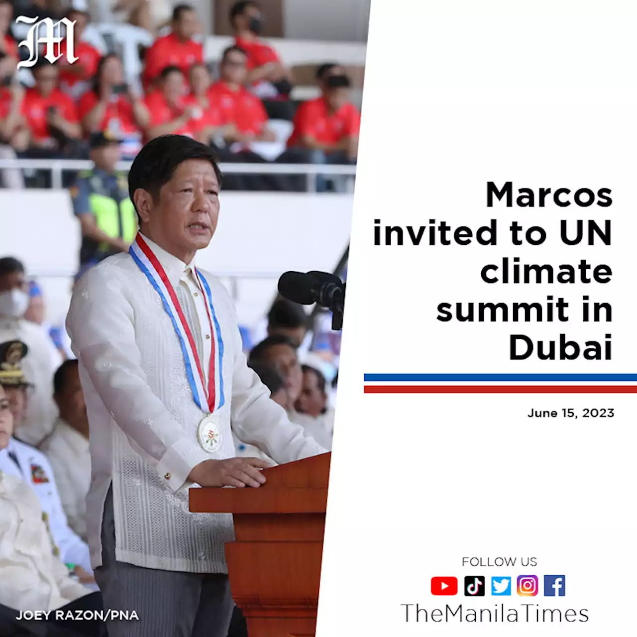 Marcos invited to UN climate summit in Dubai