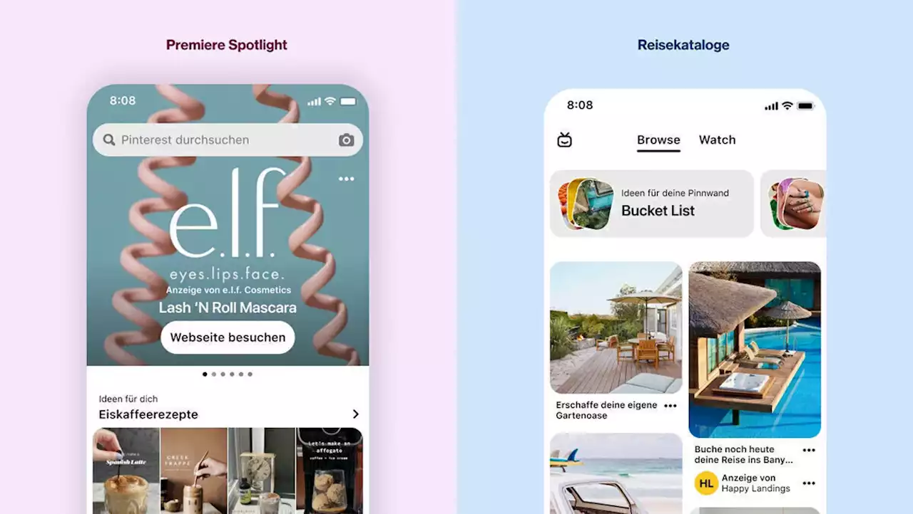 Neue Werbeformate bei Pinterest | W&V