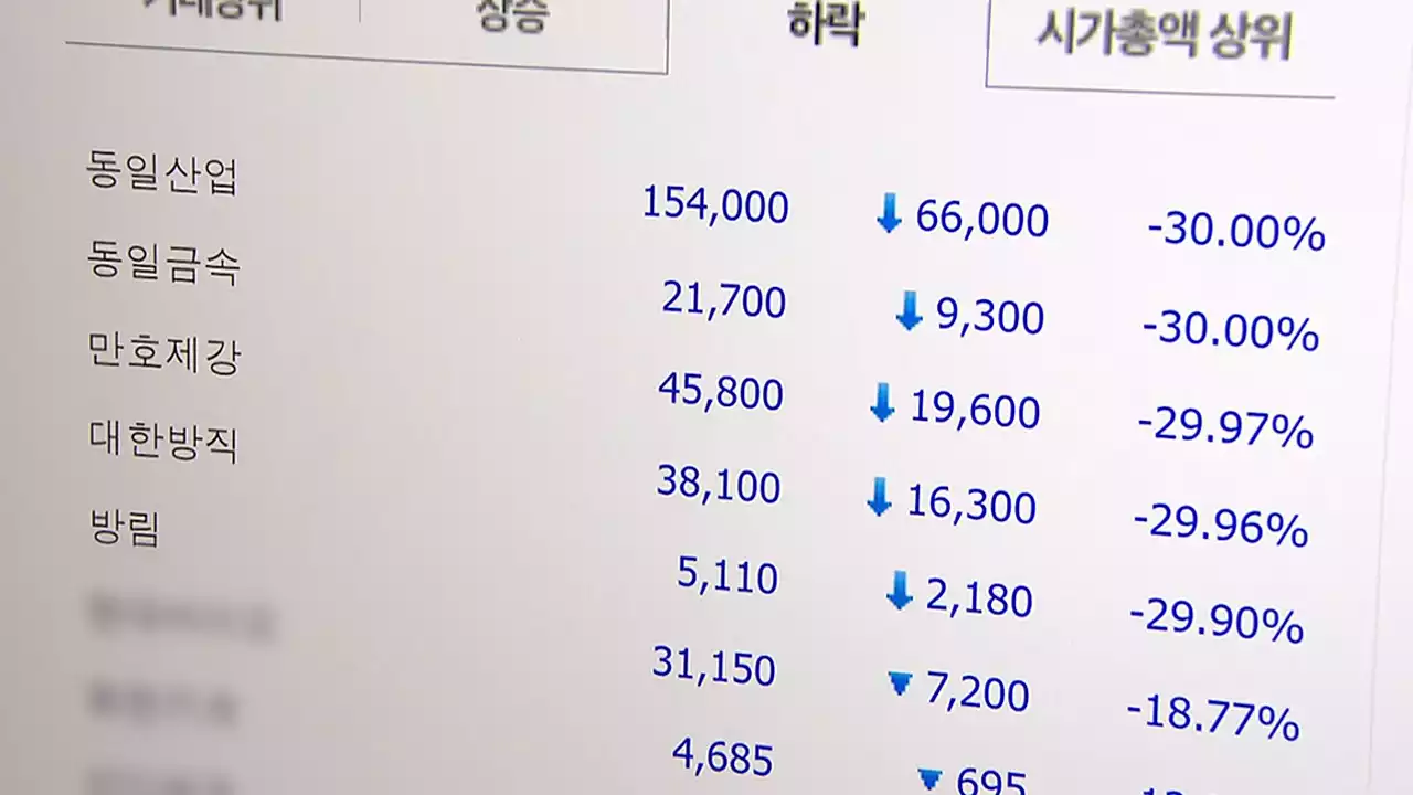 불과 30여분 만에 '폭락'...손 쓸 새 없이 사라진 돈 [Y녹취록]