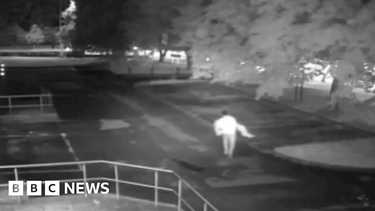 Cardiff: CCTV shows man carrying woman home to rape her