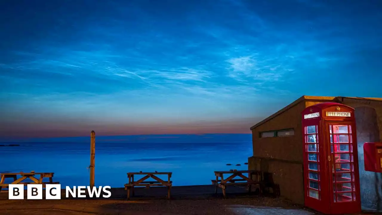 'Night shining' noctilucent clouds seen over Scotland