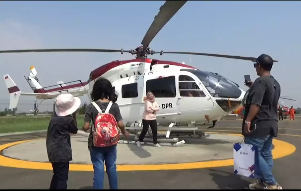 Libur Sekolah, Pameran Helikopter di Bandara Soetta Dipadati Pengunjung