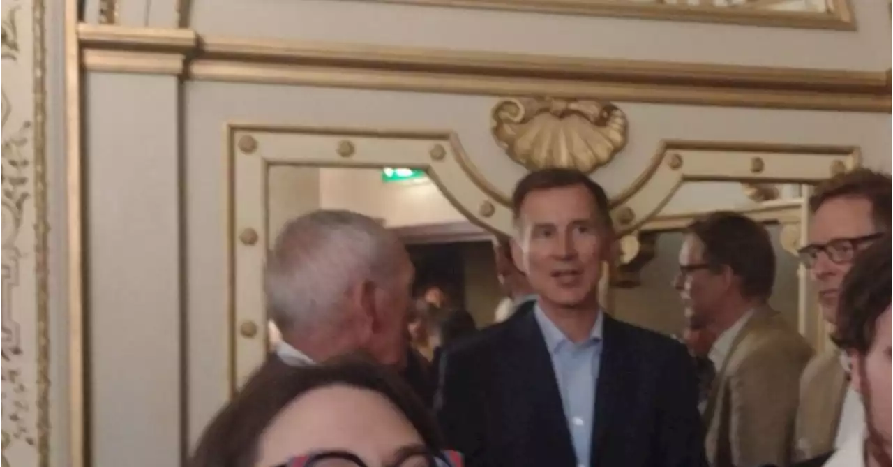 Jeremy Hunt At Spitting Image's Gala Night in London's West End