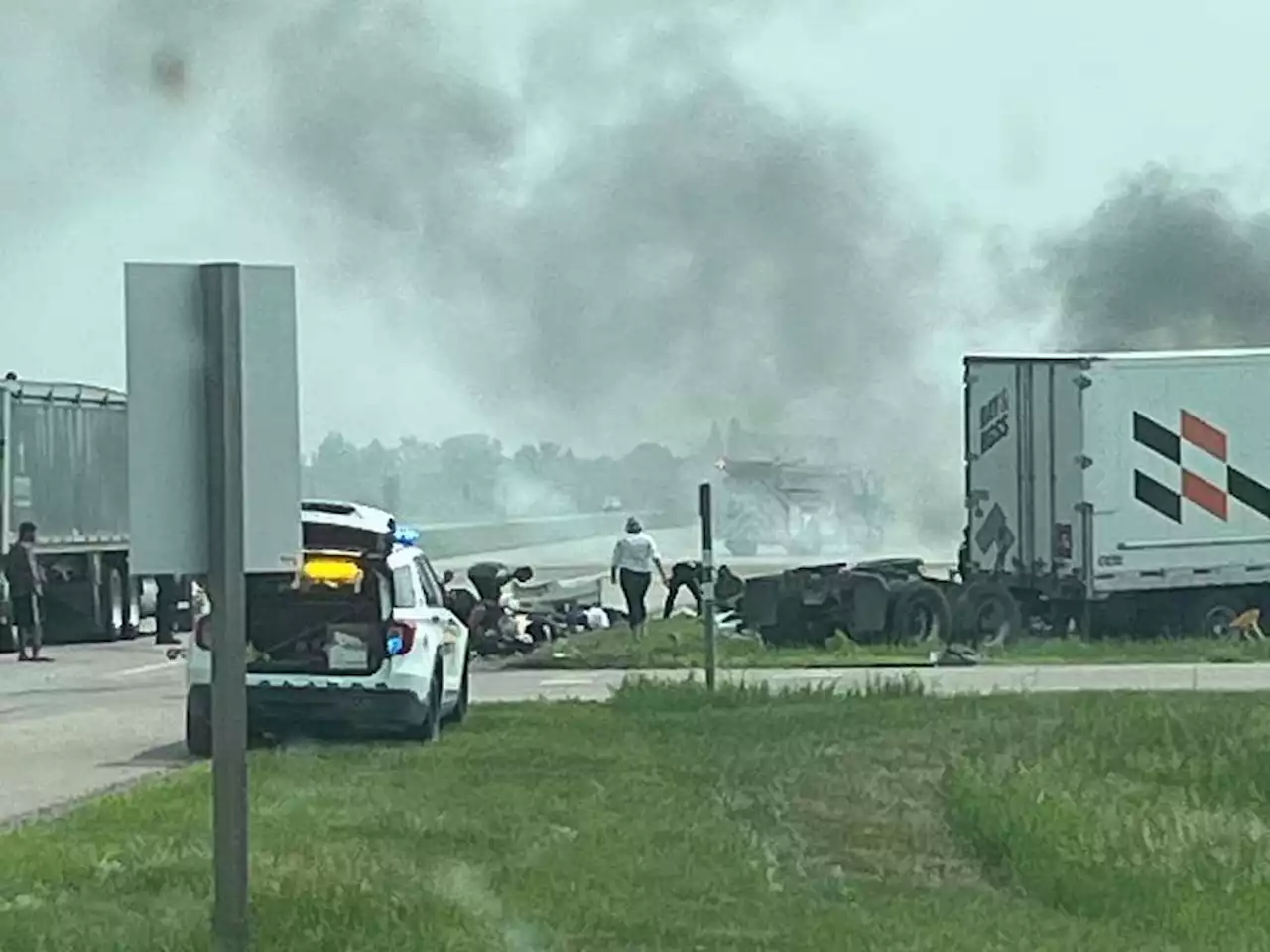 Up to 15 killed in crash on Trans-Canada Highway in western Manitoba: Reports