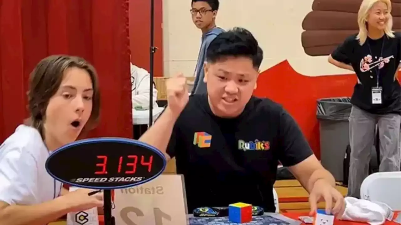 Solved in 3.13 seconds: 21-year-old breaks Rubik's Cube world record