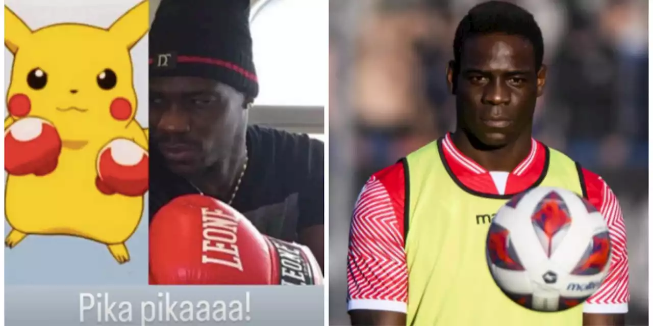 Balotelli, Pikachu e i guantoni da boxe: l'ironica risposta social