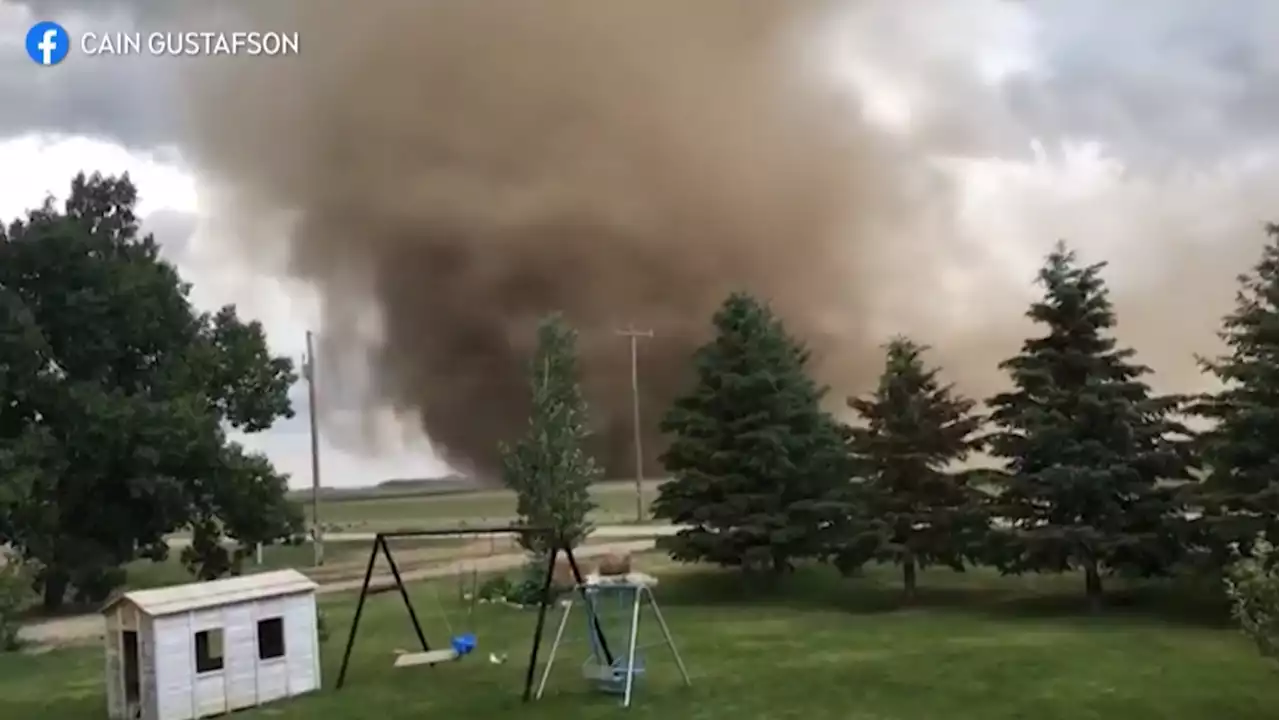 Minor damage reported from 10 tornadoes in southern Alberta on Wednesday