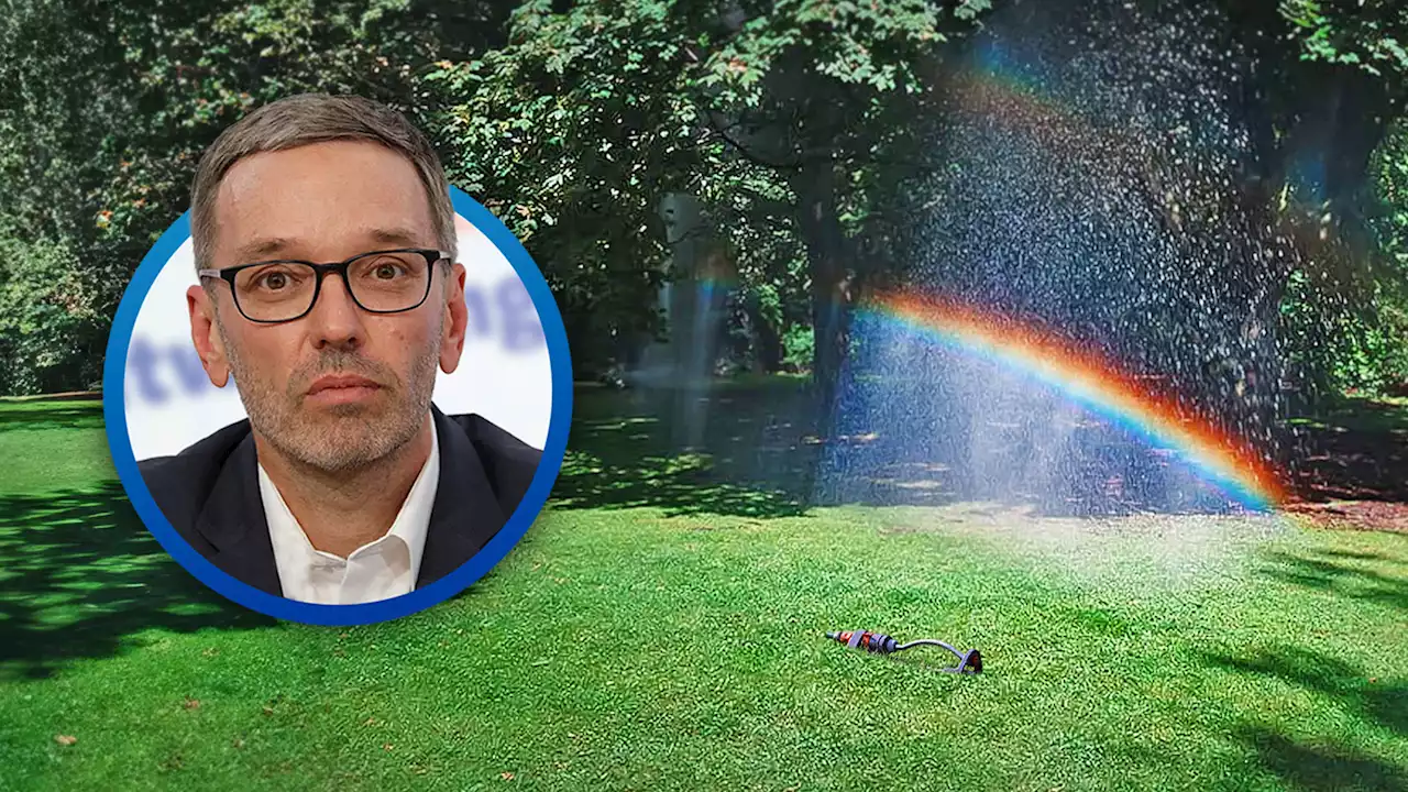 'Pride-Propaganda': Kickl gibt queeren Rasensprenger beim Obi zurück