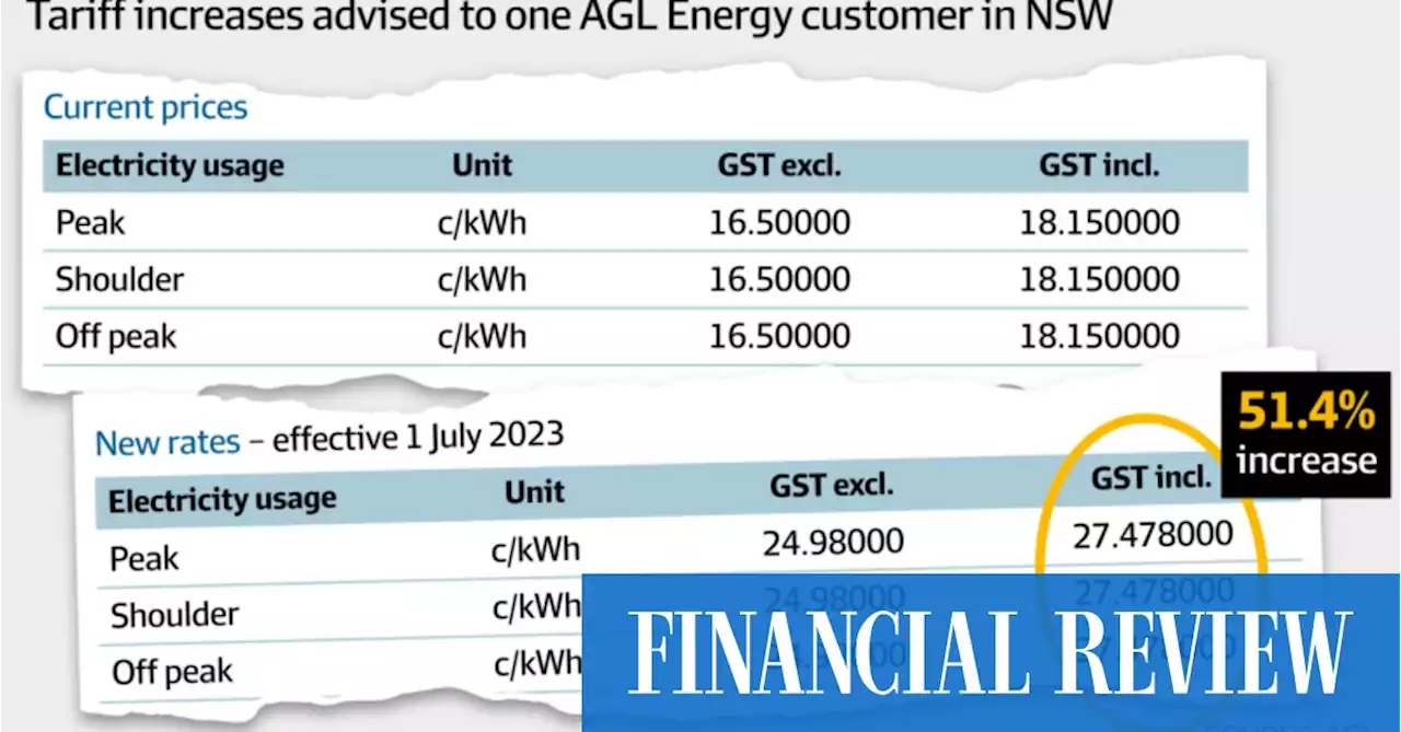 Power bill prices to rise more than 50pc for some