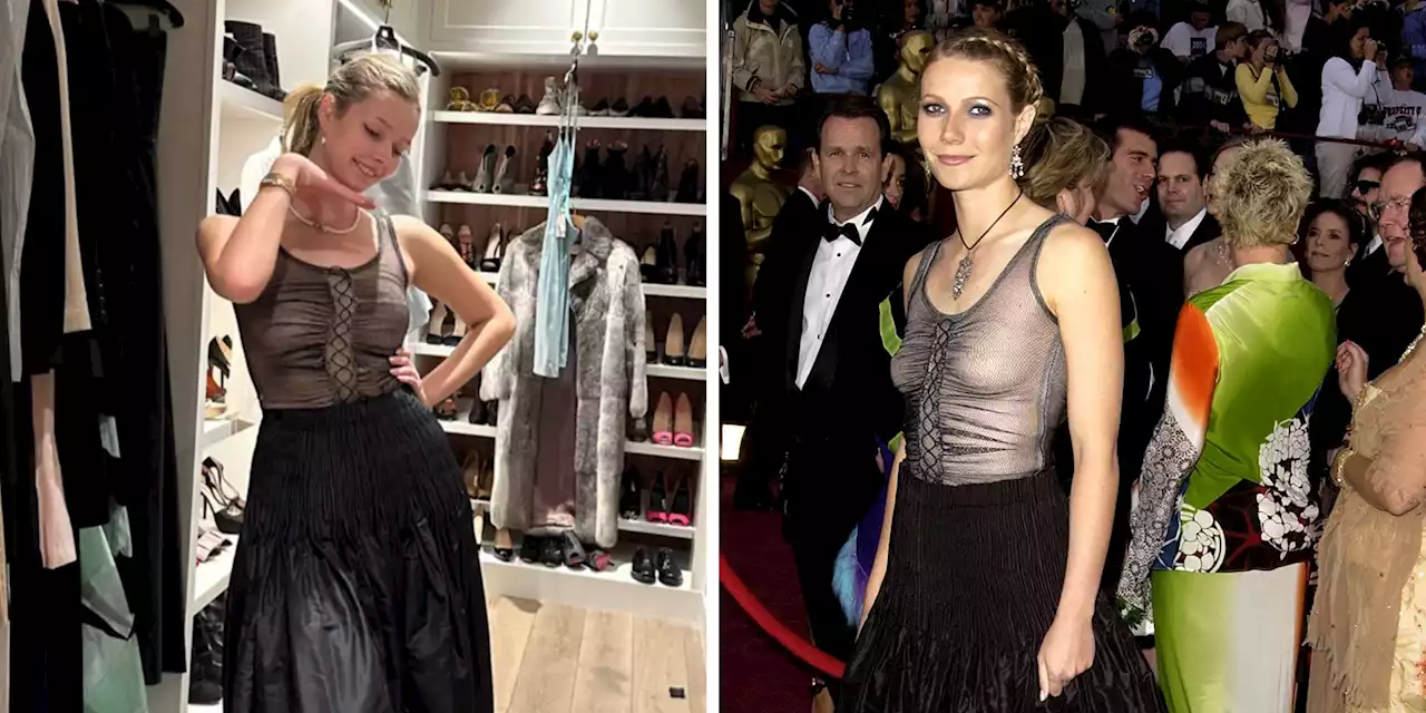 Daughter Apple Rewears Gwyneth Paltrow’s Punk-Inspired 2002 Oscars Dress