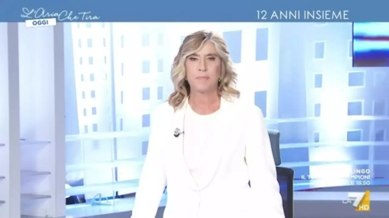 Myrta Merlino saluta L’Aria Che Tira: “È la mia ultima puntata”. Per lei un futuro in Rai o Mediaset?