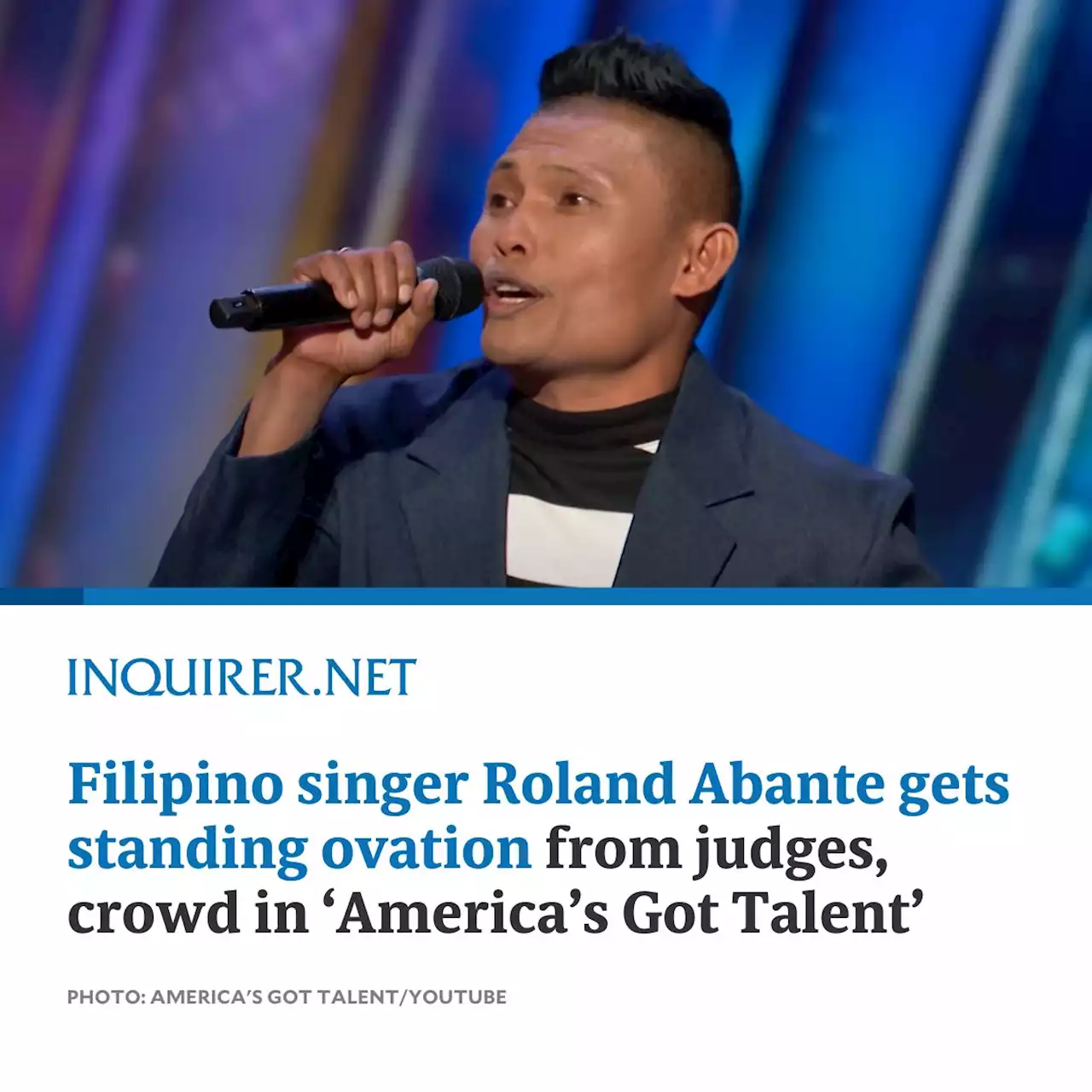 Filipino singer Roland Abante gets standing ovation from judges, crowd in ‘America’s Got Talent’