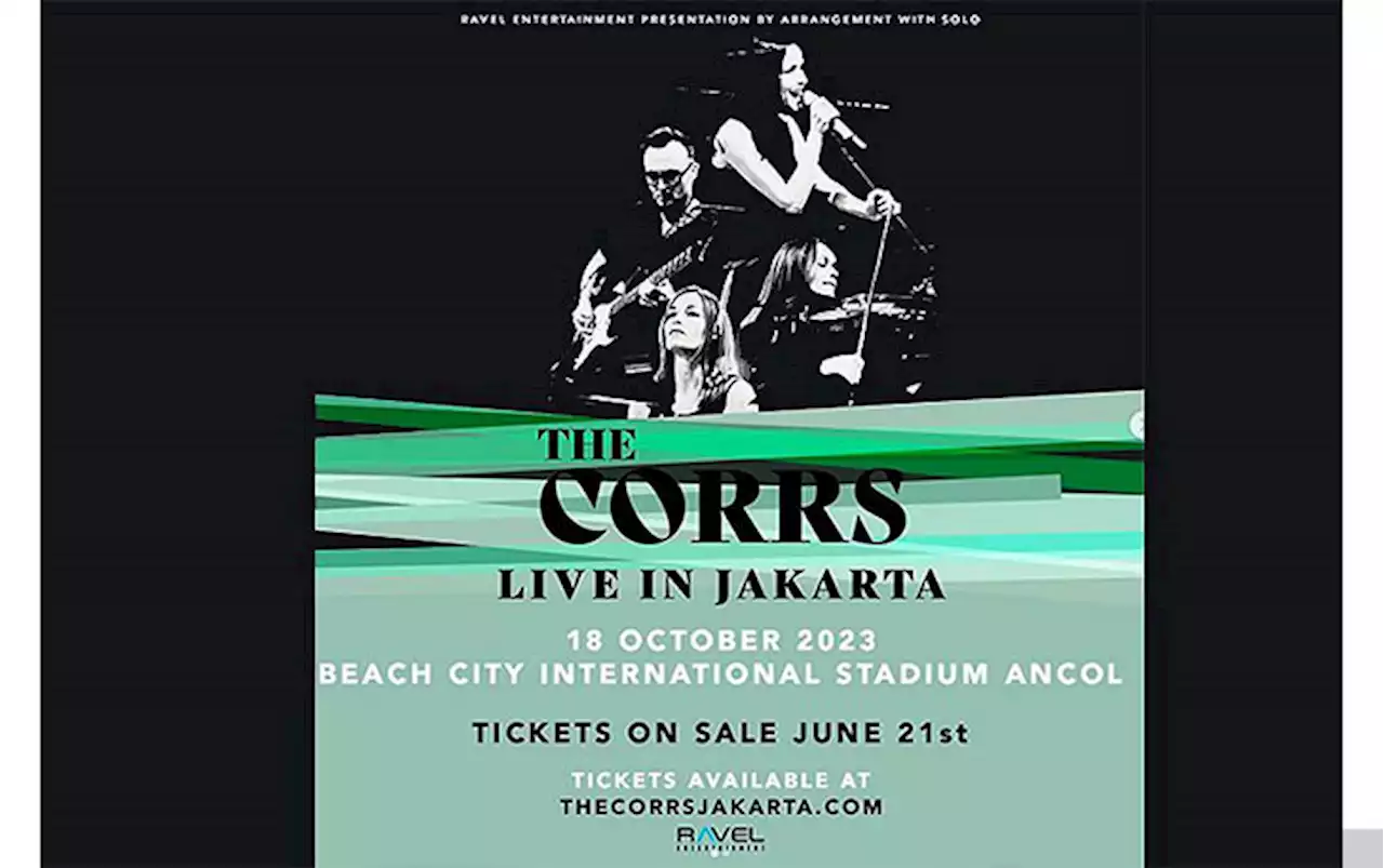 Tiket Konser The Corrs di Jakarta Mulai Dijual 21 Juni, Paling Murah Rp 1 Juta