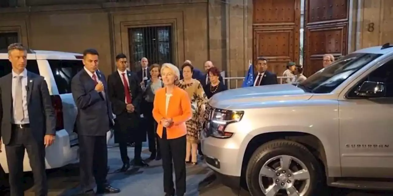 AMLO recibe en Palacio Nacional a presidenta de la Comisión Europea