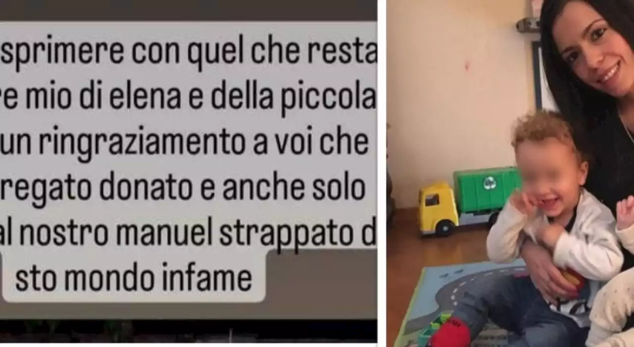 Bambino morto a Roma, il messaggio del papà di Manuel: « Ti ameremo sempre. Mio figlio strappato da 'sto mondo infame»