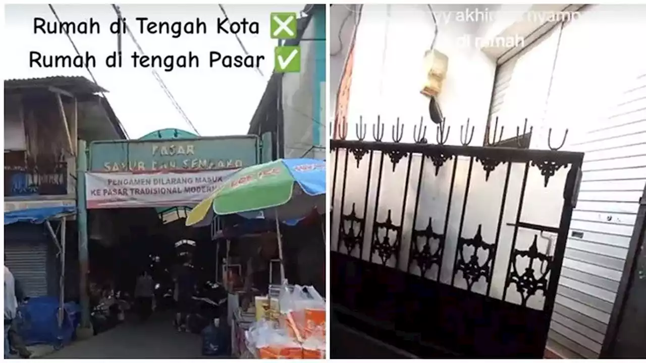 Viral Rumah di Tengah Pasar, Harus Terbiasa dengan Keramaian dan Aromanya