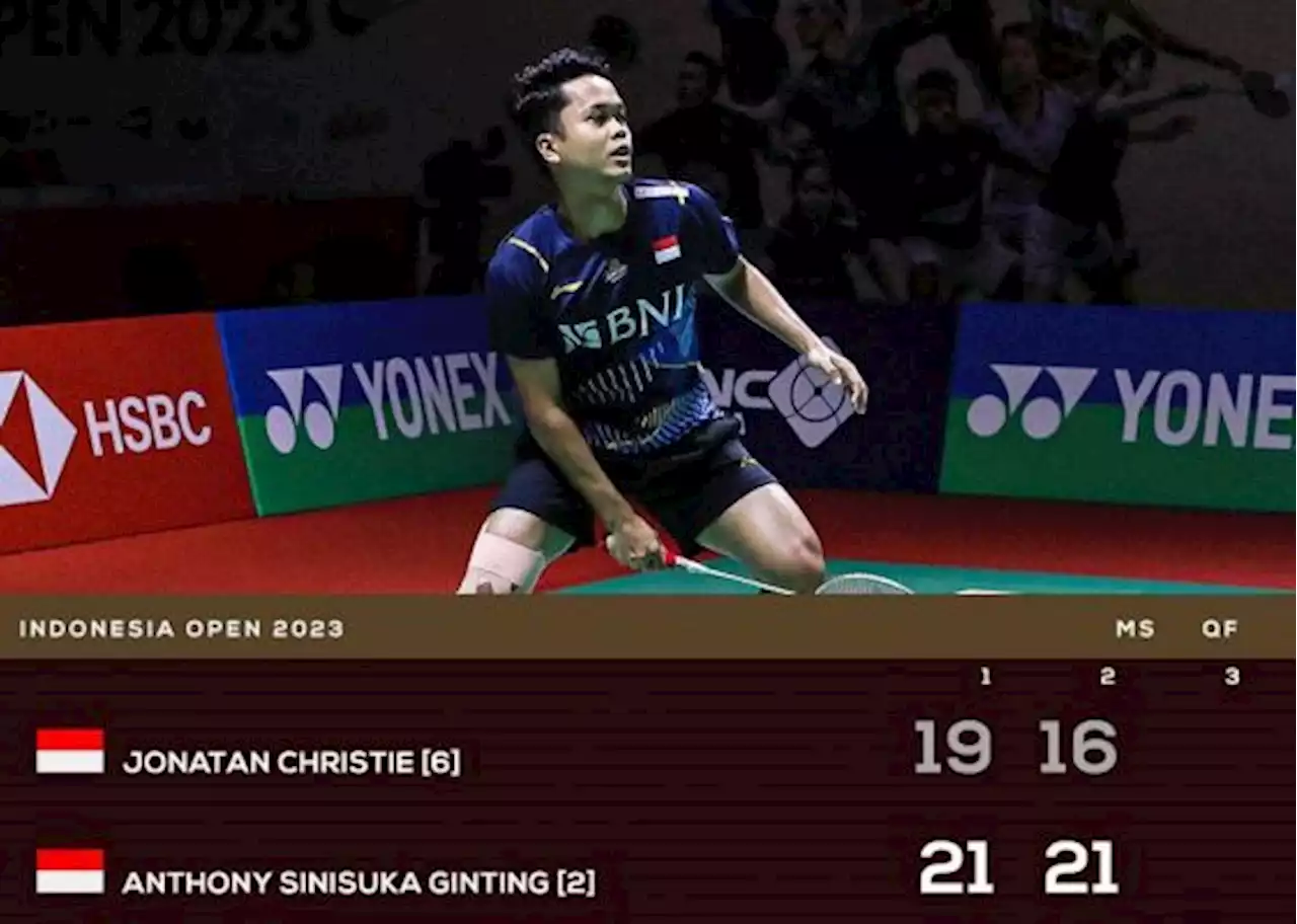 Ginting Kunci Kemenangan ke Semifinal Indonesia Terbuka, Taklukkan Jojo