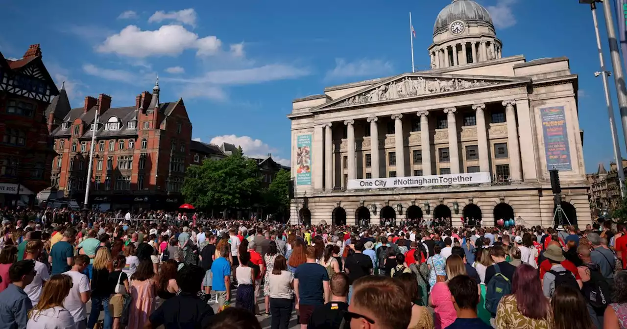 Thousands at vigil in Nottingham as mum of victim urges city to ‘hold no hate’