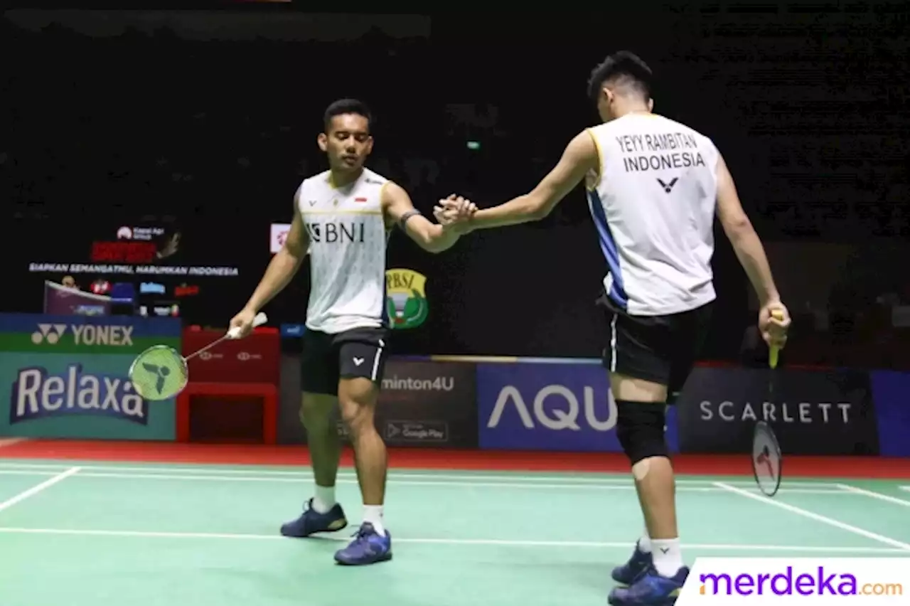 Foto : Sikat Wakil China, Pramudya/Yeremia Lolos Semifinal Indonesia Open 2023 | merdeka.com