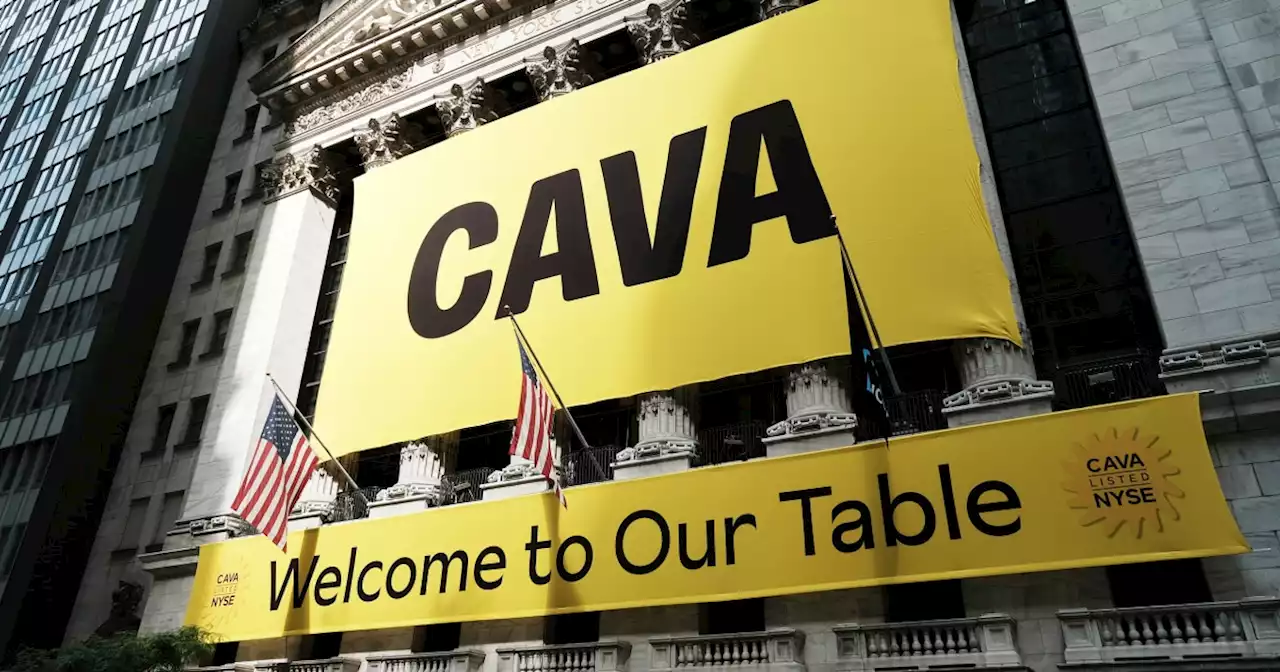 Mediterranean restaurant chain Cava's stock soars as much as 117% in market debut