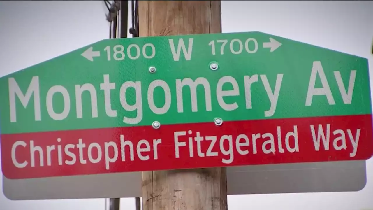 North Philly street renamed after slain Temple Police Sergeant Christopher Fitzgerald