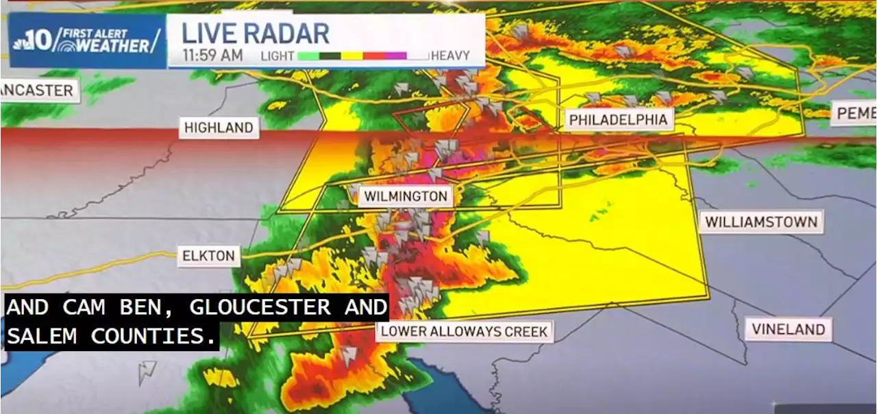 First Alert Weather: Latest on Philly-area tornado warnings, severe weather